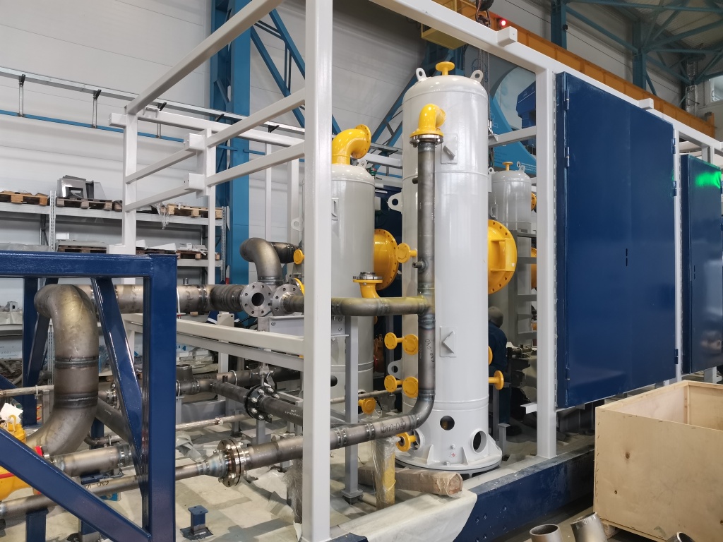 INGC Plant Continues Assembling a “Packaged Modular Compressor Unit” (MCU-001), a Joint Project with Baker Hughes (Thermodyn) 
